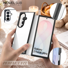NOVELSUB for SamSung Galaxy Z Fold 8 Ultra Sublimation Blank 2D TPU  Phone Case| Heat Transfer Blanks Custom DIY Phone Cover With Aluminum Sheet Insert | DIY for SamSung Galaxy Z Fold 3-8 Series