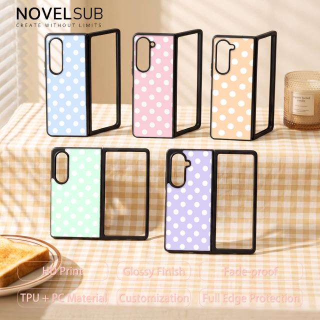 NOVELSUB for SamSung Galaxy Z Fold 8 Ultra Sublimation Blank 2D TPU  Phone Case| Heat Transfer Blanks Custom DIY Phone Cover With Aluminum Sheet Insert | DIY for SamSung Galaxy Z Fold 3-8 Series