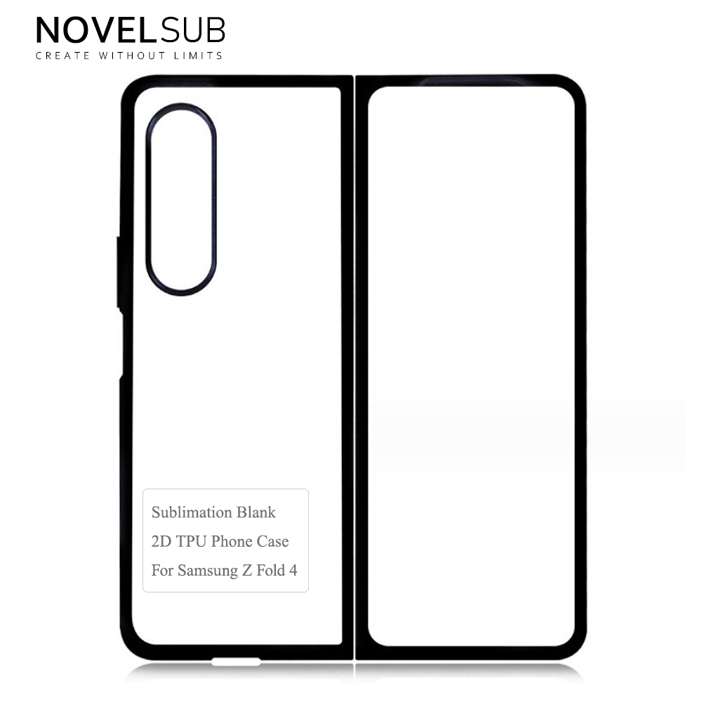 NOVELSUB for SamSung Galaxy Z Fold 8 Ultra Sublimation Blank 2D TPU  Phone Case| Heat Transfer Blanks Custom DIY Phone Cover With Aluminum Sheet Insert | DIY for SamSung Galaxy Z Fold 3-8 Series