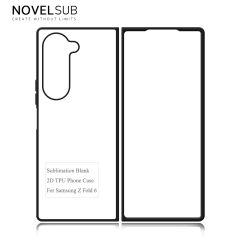 NOVELSUB for SamSung Galaxy Z Fold 8 Ultra Sublimation Blank 2D TPU  Phone Case| Heat Transfer Blanks Custom DIY Phone Cover With Aluminum Sheet Insert | DIY for SamSung Galaxy Z Fold 3-8 Series