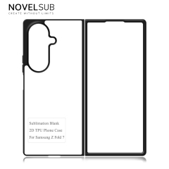 NOVELSUB for SamSung Galaxy Z Fold 8 Ultra Sublimation Blank 2D TPU  Phone Case| Heat Transfer Blanks Custom DIY Phone Cover With Aluminum Sheet Insert | DIY for SamSung Galaxy Z Fold 3-8 Series