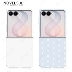 NOVELSUB New Style 3D 2IN1 Coated Sublimation Blank Phone Case for Samsung Galaxy Z Flip 6/7/8 | TPU+PC Shockproof DIY Heat Transfer Customizable Protective Cover Wholesale