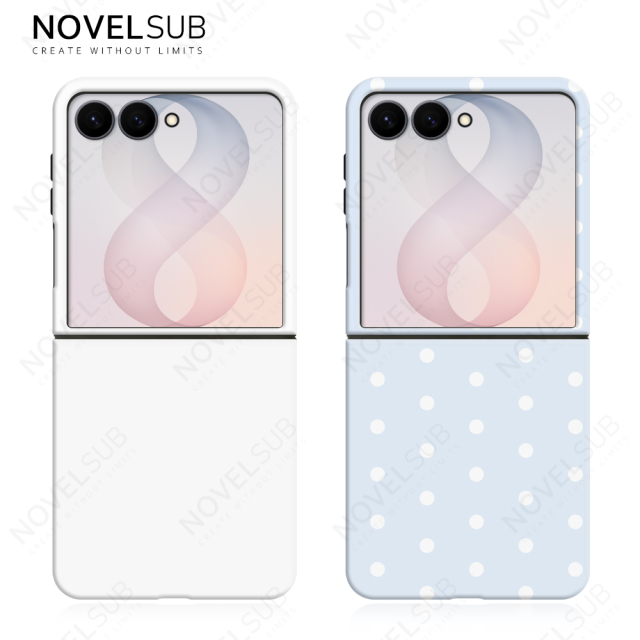 NOVELSUB New Style 3D 2IN1 Coated Sublimation Blank Phone Case for Samsung Galaxy Z Flip 6/7/8 | TPU+PC Shockproof DIY Heat Transfer Customizable Protective Cover Wholesale