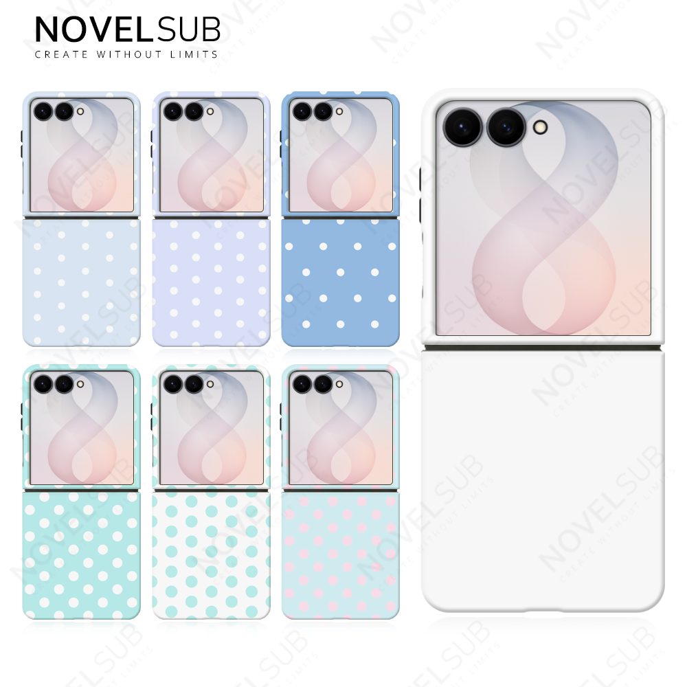 NOVELSUB New Style 3D 2IN1 Coated Sublimation Blank Phone Case for Samsung Galaxy Z Flip 6/7/8 | TPU+PC Shockproof DIY Heat Transfer Customizable Protective Cover Wholesale