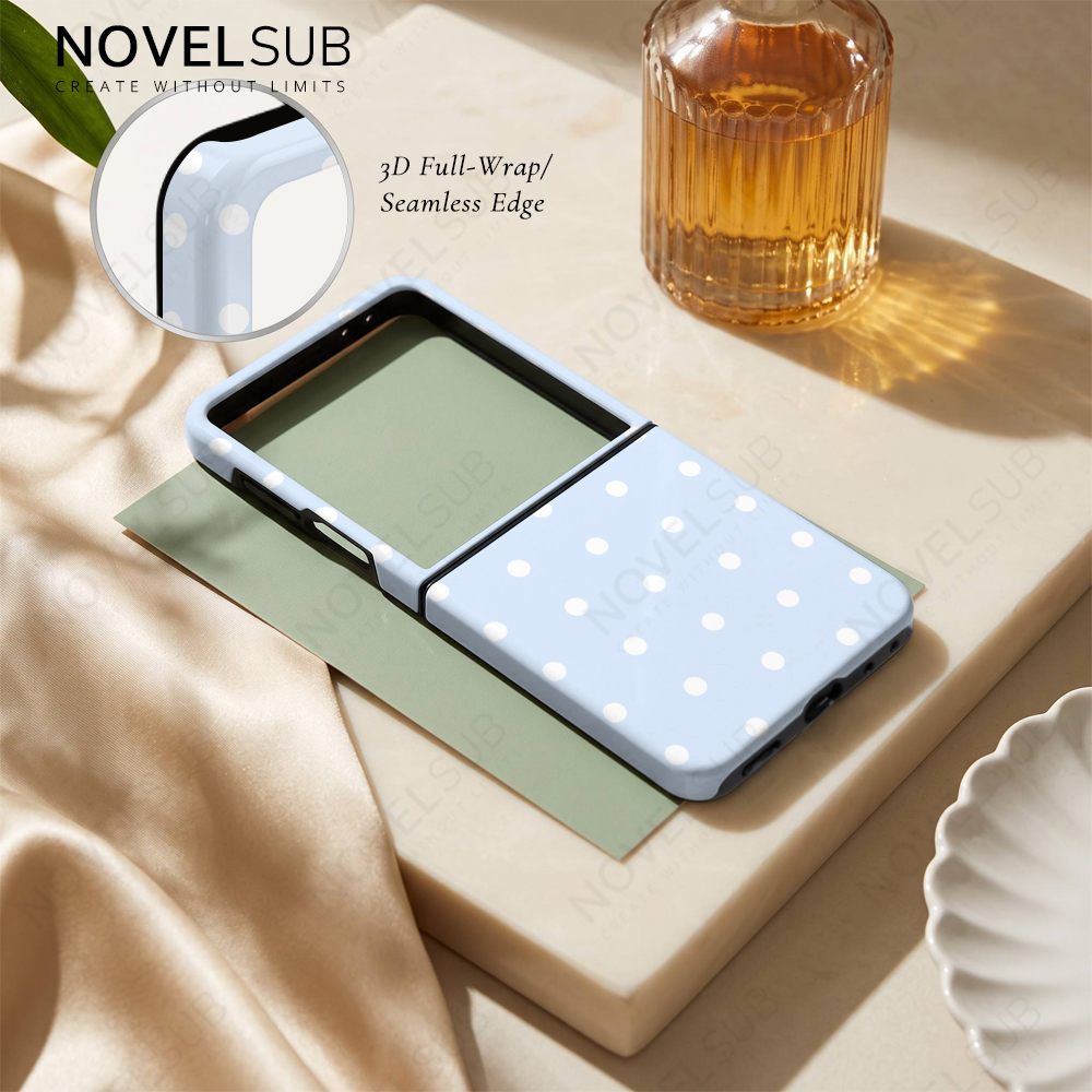 NOVELSUB New Style 3D 2IN1 Coated Sublimation Blank Phone Case for Samsung Galaxy Z Flip 6/7/8 | TPU+PC Shockproof DIY Heat Transfer Customizable Protective Cover Wholesale