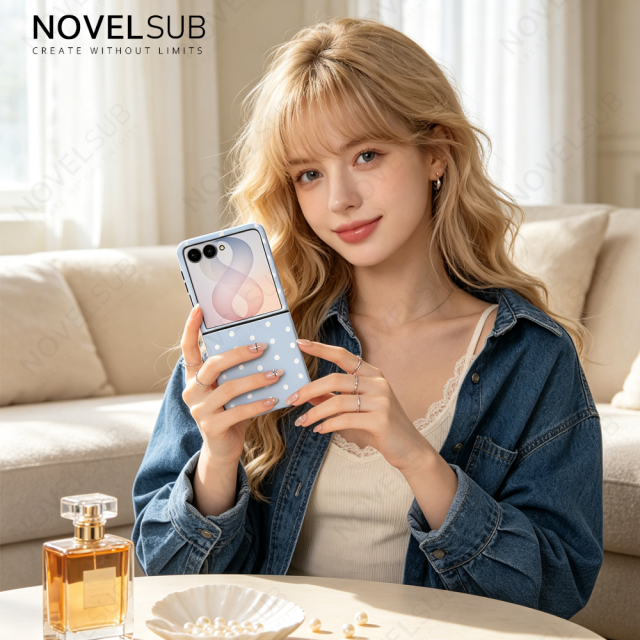 NOVELSUB New Style 3D 2IN1 Coated Sublimation Blank Phone Case for Samsung Galaxy Z Flip 6/7/8 | TPU+PC Shockproof DIY Heat Transfer Customizable Protective Cover Wholesale