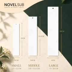 NOVELSUB Sublimation Blank Aluminum Bookmark School Supply New Arrival Personalized Metal Bookmarks for Reading & Gifts