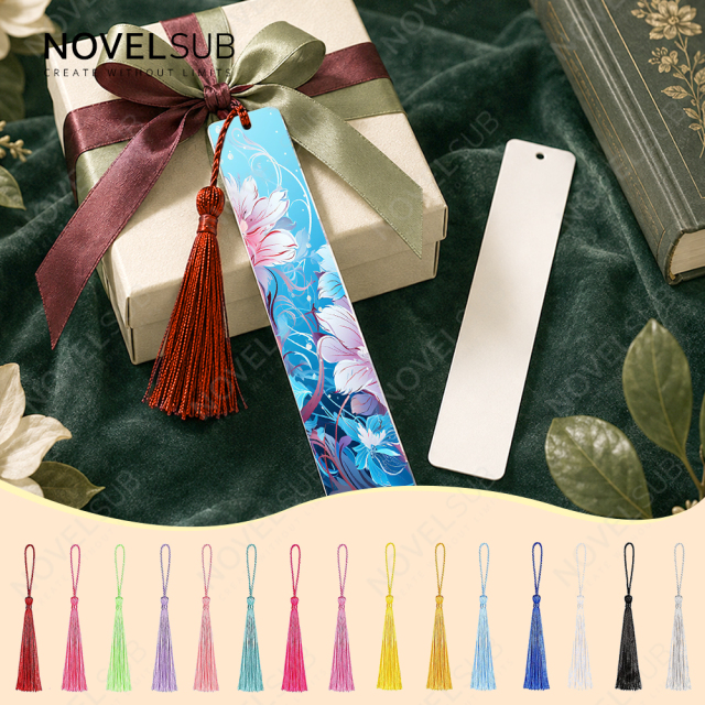 NOVELSUB Sublimation Blank Aluminum Bookmark School Supply New Arrival Personalized Metal Bookmarks for Reading & Gifts