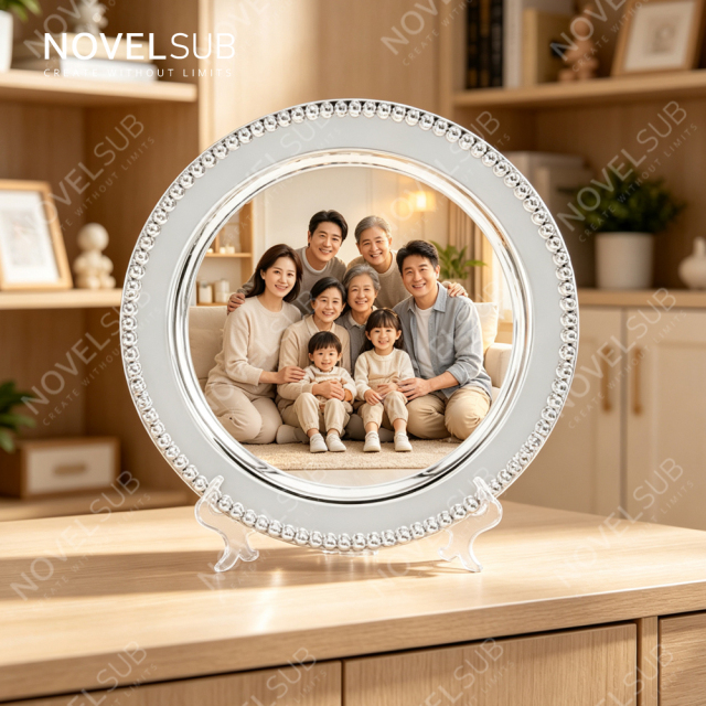 NOVELSUB Sublimation Blank Wedding Fruit Tray & Home Decor Metal Serving Platter - Silver/Gold | Customizable Heat Transfer Round Metal Plate for DIY Gifts & Party Decoration