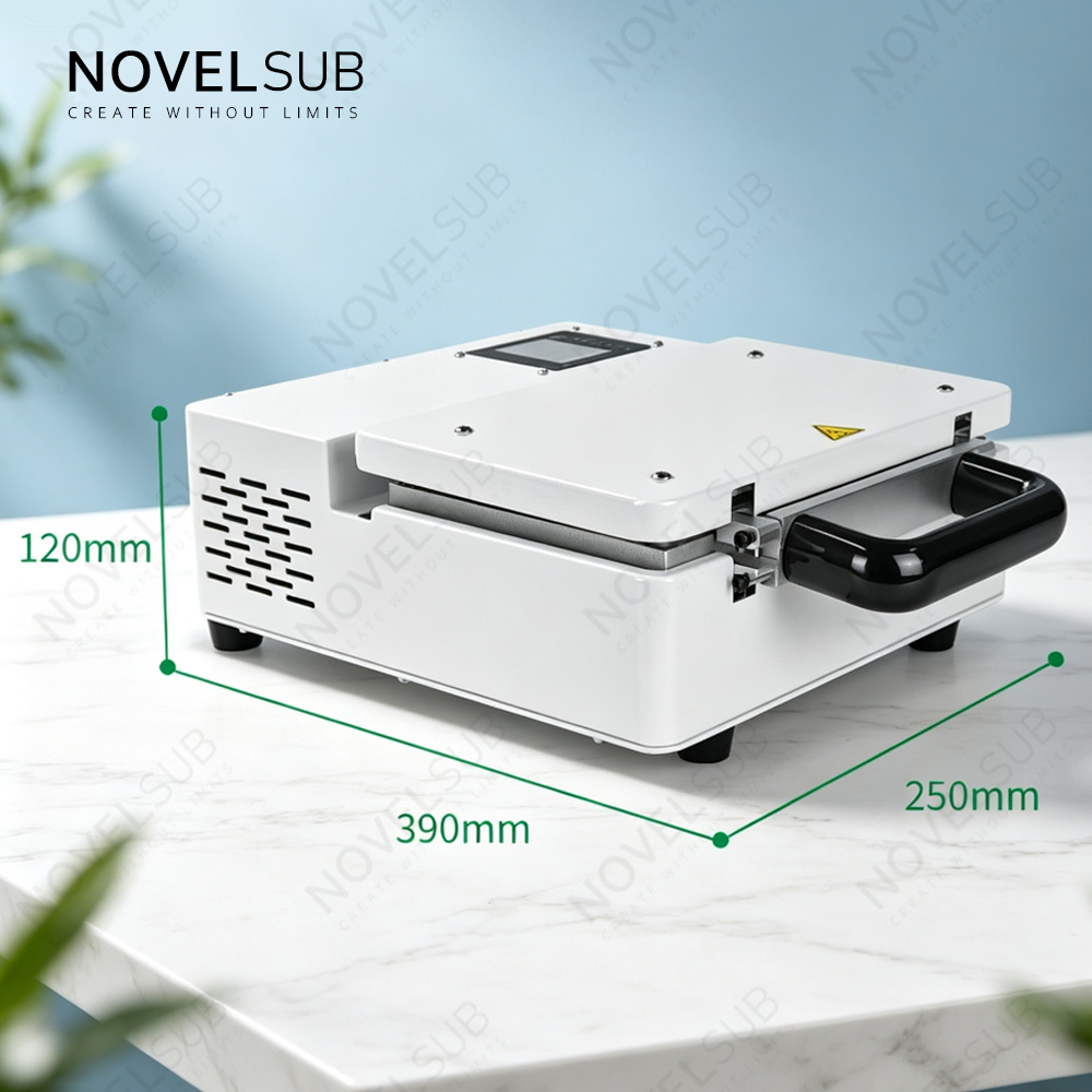 NOVELSUB VM-01 New 3D Sublimation Film Machine for 3D Phone Cases | Heat Transfer Machine with Universal Mold Compatible with 149×243mm Sublimation Film | 650W Professional DIY Sublimation Equipment for 3D Film Printing
