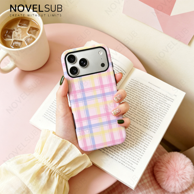 NOVELSUB for IPhone Series Sublimation Blank 3D 2in1 Magnetic Film Phone Case Wireless Charging 3D Phone Covers Customized DIY Phone Case for iPhone 17,16,15,14,13 Series