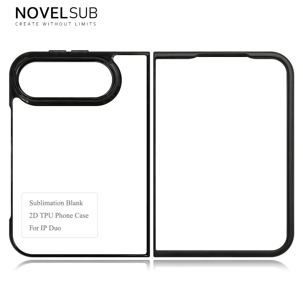 Sublimation Blank 2D TPU Phone Case for iPhone Duo Series | Custom DIY 2D TPU Phone Covers With Aluminum Sheet for iPhone 18 17 16 Etc