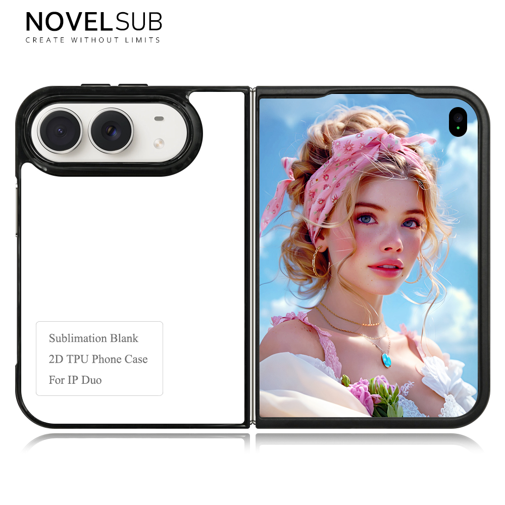 Sublimation Blank 2D TPU Phone Case for iPhone Duo Series | Custom DIY 2D TPU Phone Covers With Aluminum Sheet for iPhone 18 17 16 Etc