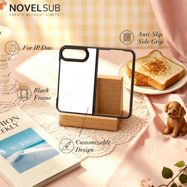 Sublimation Blank 2D TPU Phone Case for iPhone Duo Series | Custom DIY 2D TPU Phone Covers With Aluminum Sheet for iPhone 18 17 16 Etc
