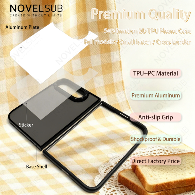 Sublimation Blank 2D TPU Phone Case for iPhone Duo Series | Custom DIY 2D TPU Phone Covers With Aluminum Sheet for iPhone 18 17 16 Etc