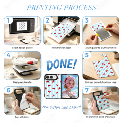 Sublimation Blank 2D TPU Phone Case for iPhone Duo Series | Custom DIY 2D TPU Phone Covers With Aluminum Sheet for iPhone 18 17 16 Etc
