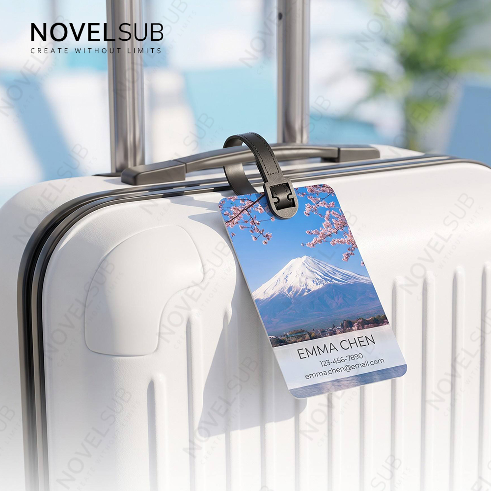 Sublimation Aluminium Luggage Tags Blanks White Blank Travel Bag Baggage Tags with Strap Double Side Printable
