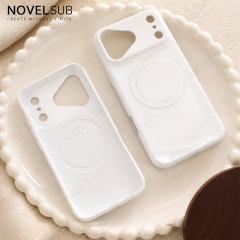 NOVELSUB for Iphone 17 Series Sublimation Blank 3D Soft Coated Film Phone Cases Magnetic Style Custom DIY Soft TPU 3D Phone Covers Suitable for Wireless Charging