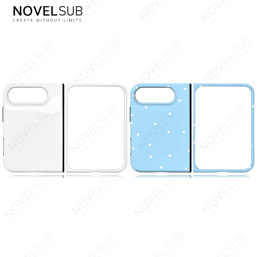 NOVELSUB Sublimation Blank 3D 2in1 Magnetic Coated Film Phone Cases Custom DIY 3D 2IN1 Coated Phone Covers With Magnetic Ring DIY for 3D Film Printing  for iphone Duo