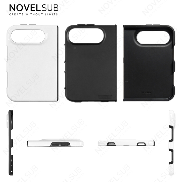 NOVELSUB For Iphone Duo Sublimation Blank 3D Hard Film / 3D 2in1 Film / 3D 2in1 Magnetic Film Phone Cases for 3D Film Printing Custom DIY 3D Phone Covers