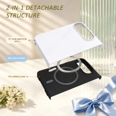 NOVELSUB For Iphone Duo Sublimation Blank 3D Hard Film / 3D 2in1 Film / 3D 2in1 Magnetic Film Phone Cases for 3D Film Printing Custom DIY 3D Phone Covers