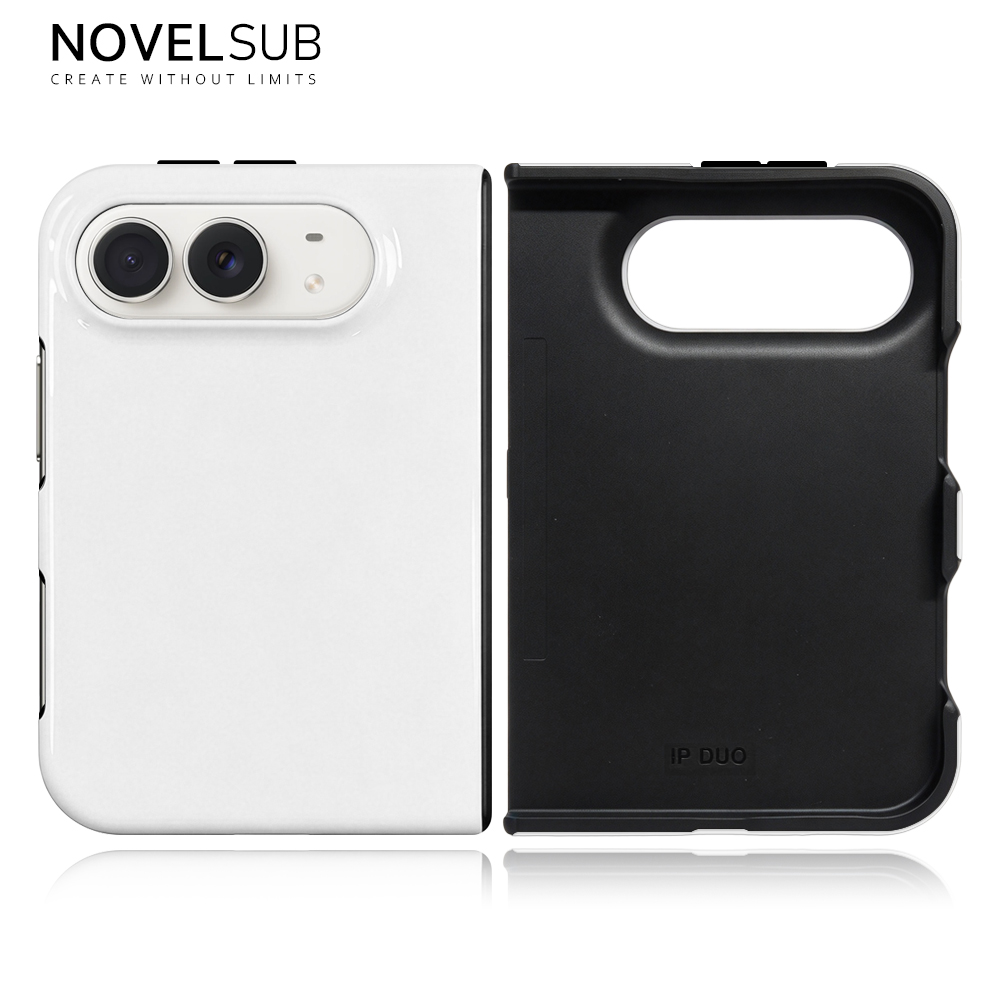 NOVELSUB For Iphone Duo Sublimation Blank 3D Hard Film / 3D 2in1 Film / 3D 2in1 Magnetic Film Phone Cases for 3D Film Printing Custom DIY 3D Phone Covers