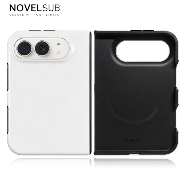 NOVELSUB For Iphone Duo Sublimation Blank 3D Hard Film / 3D 2in1 Film / 3D 2in1 Magnetic Film Phone Cases for 3D Film Printing Custom DIY 3D Phone Covers