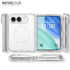 NOVELSUB High-quality Bayer Material High-transparency 2in1 TPU+Acrylic Phone Case | Ready To Use Transparent Phone Covers for Iphone Series