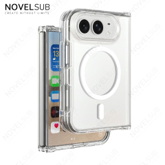NOVELSUB High-quality Bayer Material High-transparency 2in1 TPU+Acrylic Phone Case | Ready To Use Transparent Phone Covers for Iphone Series