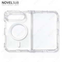 NOVELSUB High-quality Bayer Material High-transparency 2in1 TPU+Acrylic Phone Case | Ready To Use Transparent Phone Covers for Iphone Series