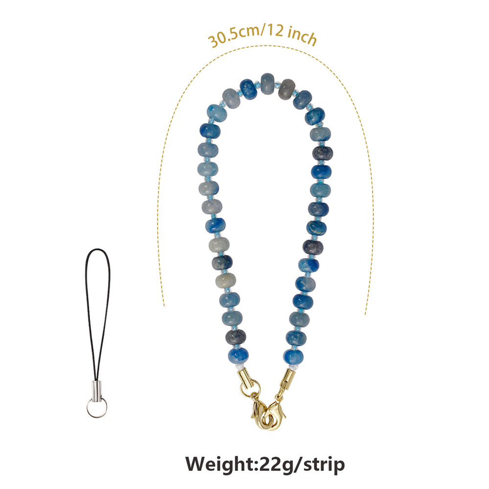NOVELSUB Handcrafted Natural Stone Phone & Wrist Chain | 18 Styles Natural Stone Phone Chain | Ready to Use Phone Accessory