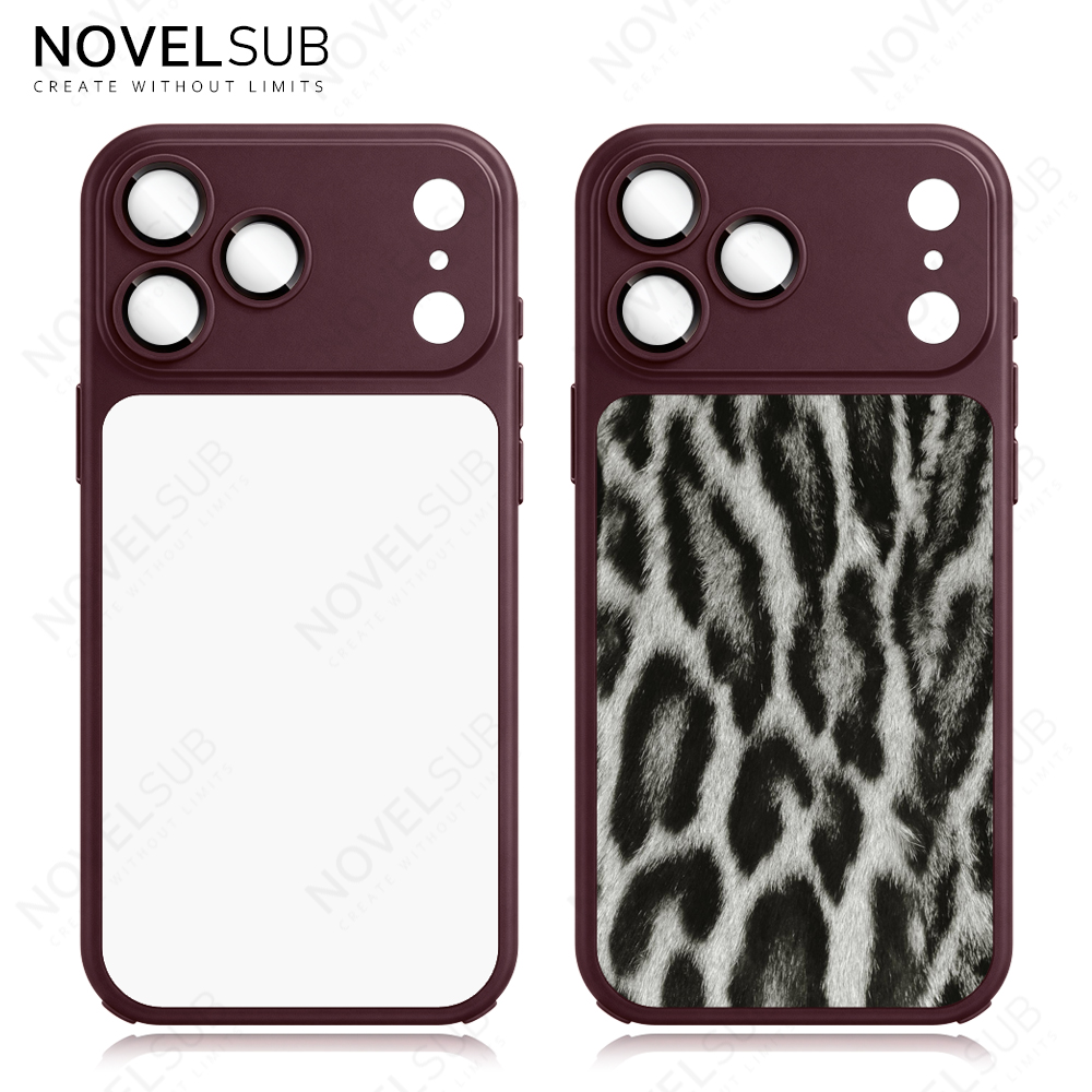 NOVELSUB New Sublimation Blank 2D Color TPU Phone Cases With Camera Screen Protector | Custom DIY Electroplated Oil Spray Phone Cases for Heat Press Printing | for Iphone Series