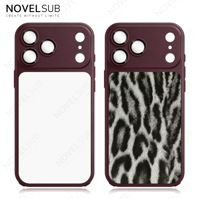 NOVELSUB New Sublimation Blank 2D Color TPU Phone Cases With Camera Screen Protector | Custom DIY Electroplated Oil Spray Phone Cases for Heat Press Printing | for Iphone Series