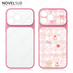 NOVELSUB Sublimation Blank 2D TPU Large-Window Leather Phone Case for Iphone 13 to 17 Series | Custom DIY | Leather texture | Heat dissipation| 8 Colors Available