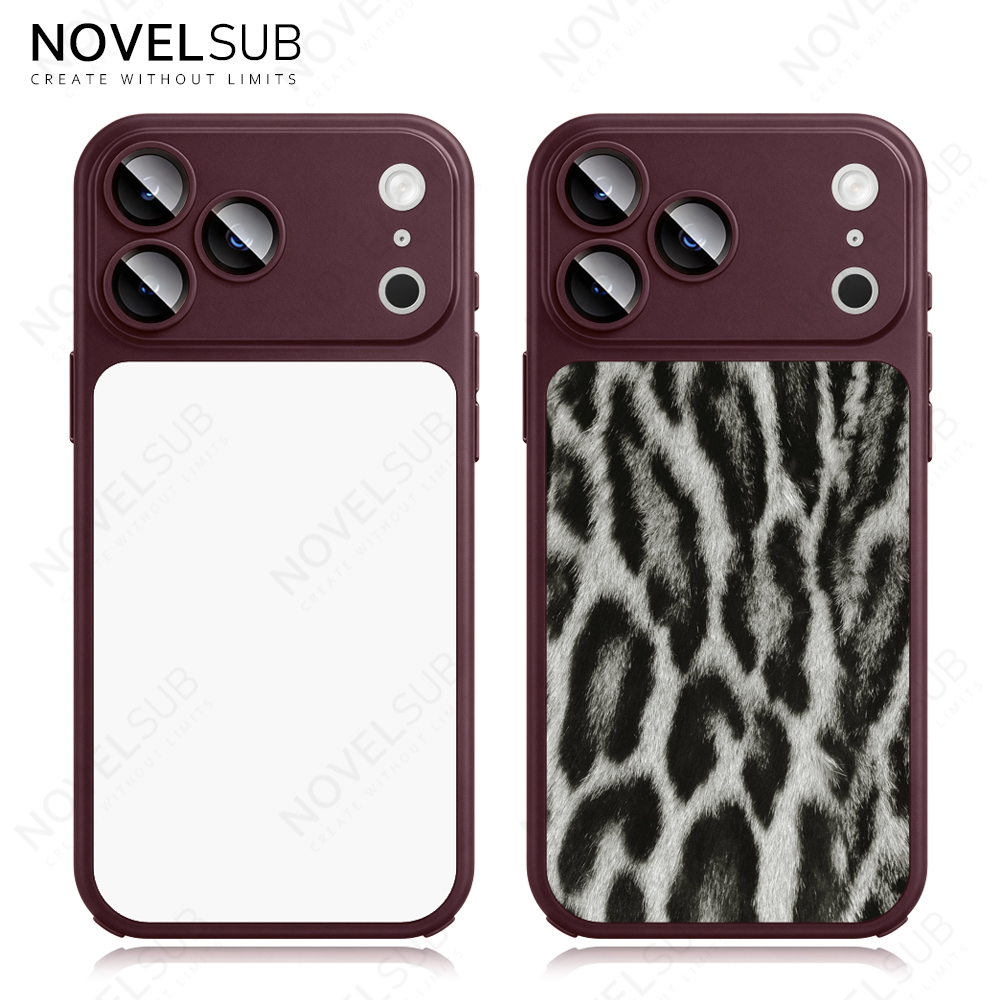 NOVELSUB New Sublimation Blank 2D Color TPU Phone Cases With Camera Screen Protector | Custom DIY Electroplated Oil Spray Phone Cases for Heat Press Printing | for Iphone Series