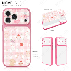 NOVELSUB Sublimation Blank 2D TPU Large-Window Leather Phone Case for Iphone 13 to 17 Series | Custom DIY | Leather texture | Heat dissipation| 8 Colors Available