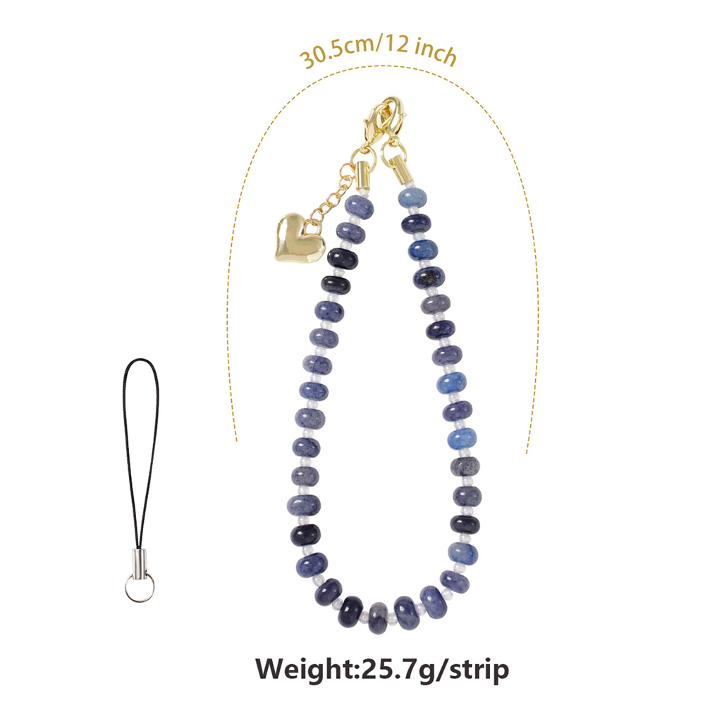 NOVELSUB Handcrafted Natural Stone Phone & Wrist Chain | 18 Styles Natural Stone Phone Chain | Ready to Use Phone Accessory