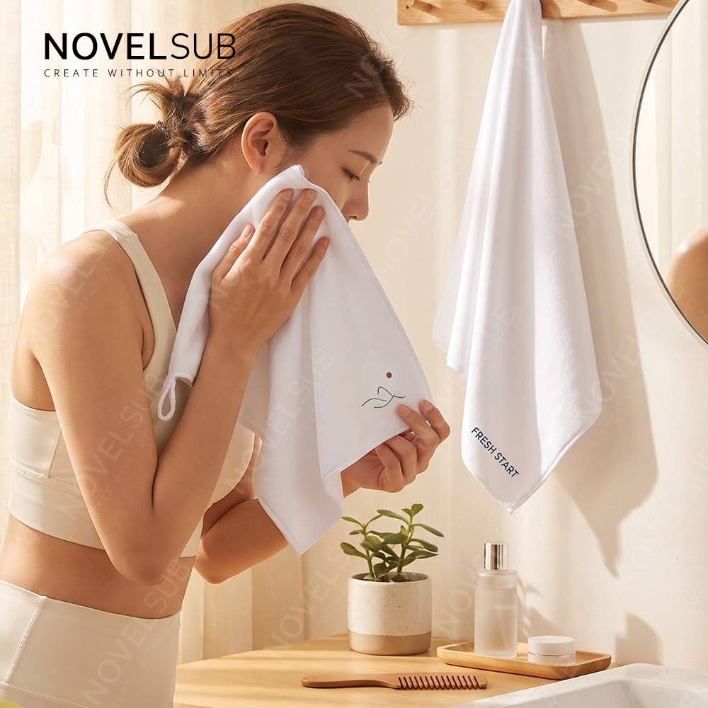 NOVELSUB Sublimation Blank Microfiber Towels Custom DIY Square Towel & Sports Towel for Double-Sided Printing