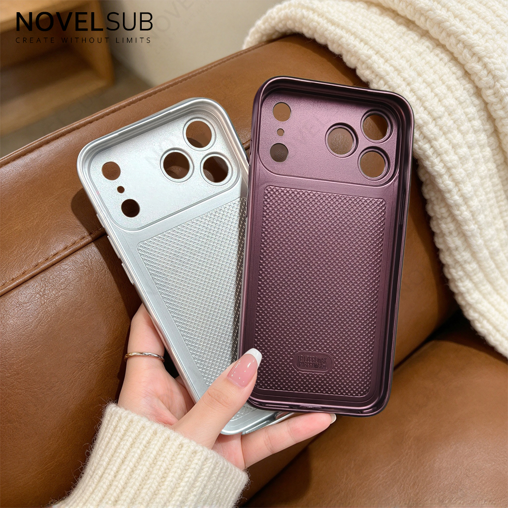 NOVELSUB New Sublimation Blank 2D Color TPU Phone Cases With Camera Screen Protector | Custom DIY Electroplated Oil Spray Phone Cases for Heat Press Printing | for Iphone Series