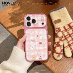 NOVELSUB Sublimation Blank 2D TPU Large-Window Leather Phone Case for Iphone 13 to 17 Series | Custom DIY | Leather texture | Heat dissipation| 8 Colors Available