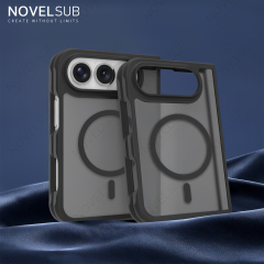 NOVELSUB for Iphone Duo Premium Shockproof 2in1 Fold Phone Case for iPhone Series | TPU + PC | Magnetic Support | Silky-soft Feel | Ready to Use