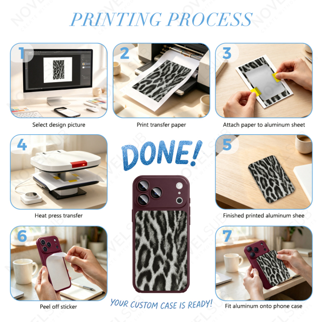 NOVELSUB New Sublimation Blank 2D Color TPU Phone Cases With Camera Screen Protector | Custom DIY Electroplated Oil Spray Phone Cases for Heat Press Printing | for Iphone Series