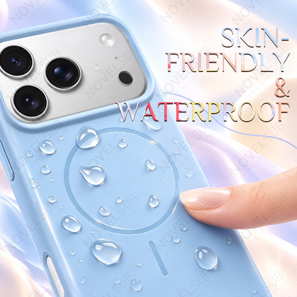 NOVELSUB New Fashion Coloful Soft Silicone Magnetic Phone Cases for iphone 15-17 Series | Ready to Use Phone Cases With Inner Lining & Magnetic Grip