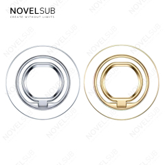 NOVELSUB Sublimation Blank Magnetic Ring Holder Made of  Metal & PC | Custom DIY 360 Degree Rotation Gold & Silver Magnetic Ring Holder |  58*58*5mm Mobile Phone Accessory