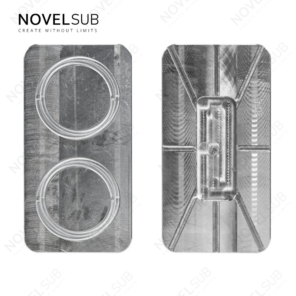 NOVELSUB Sublimation Blank Magnetic Ring Holder Made of  Metal & PC | Custom DIY 360 Degree Rotation Gold & Silver Magnetic Ring Holder |  58*58*5mm Mobile Phone Accessory