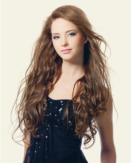 Chocolate Brown #4 Hair Extensions Clip on 
