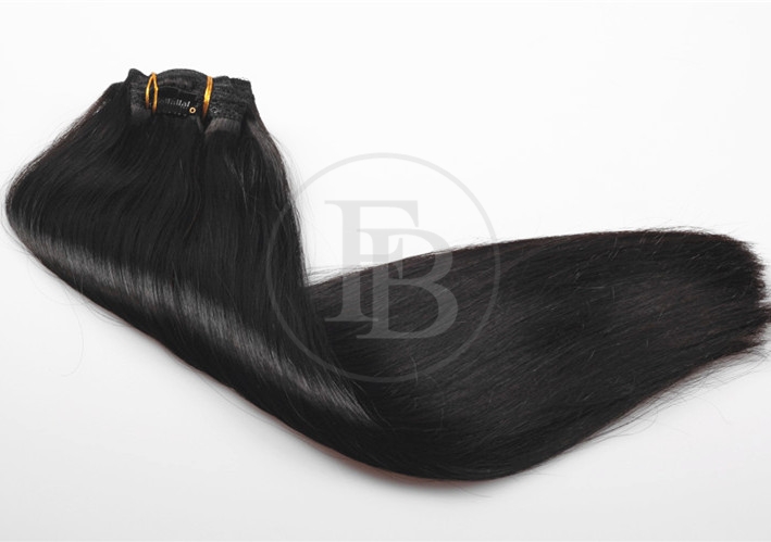 Off Black #1b Hair Clip Extensions 