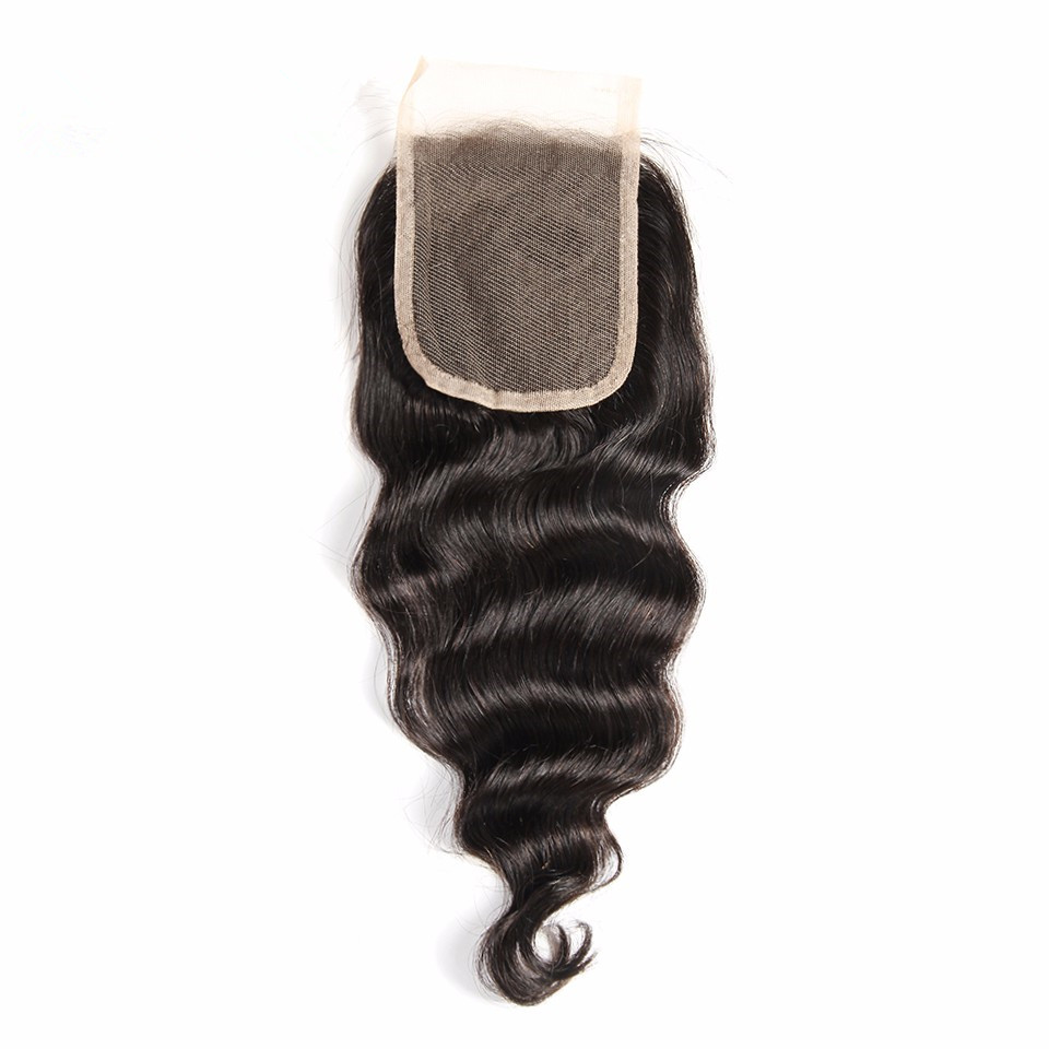 Loose Wave Hair 4X4 Swiss Lace Closure