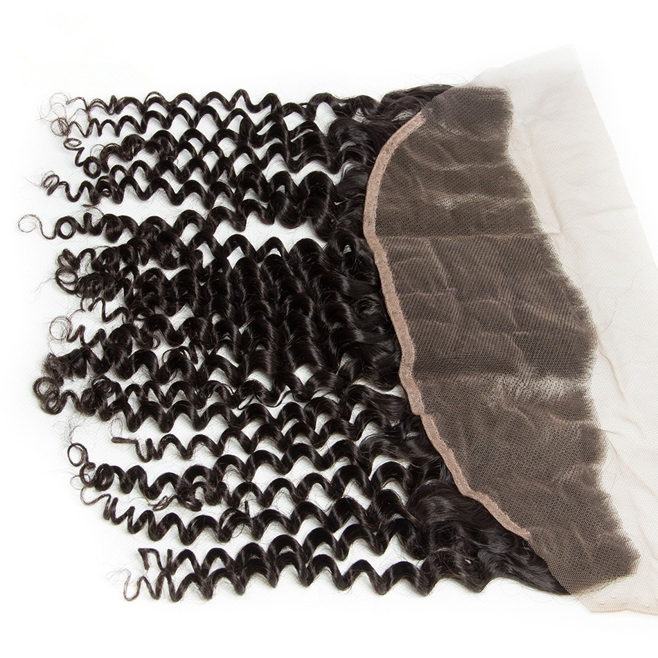 Kinky Curl Hair 13X4 Swiss Lace Closure