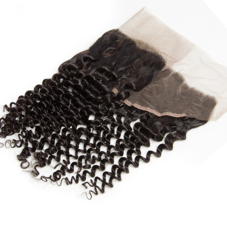 Kinky Curl Hair 13X4 Swiss Lace Closure